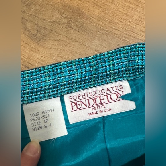 Vintage women’s Pencil Skirt size 12 Sophisticates by Pendleton - Picture 4 of 4